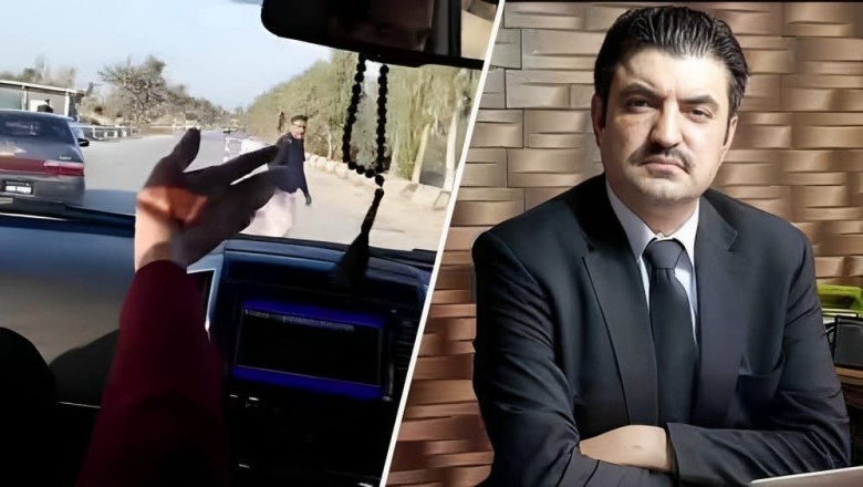 Afzal Khan Marwat disregards police's signal to pull over a checkpost