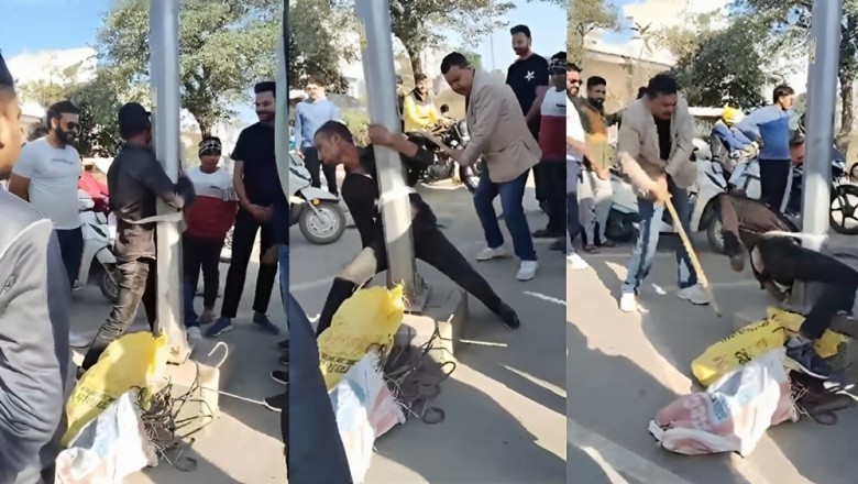 Man tied to pole assaulted on suspicion of stealing in India