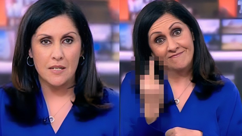 BBC News anchor apologises for flashing middle finger during live broadcast
