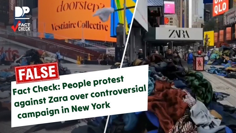 Fact Check: People protest against Zara over controversial campaign in New York?