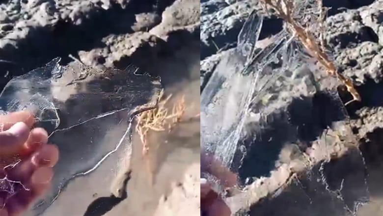 VIDEO: Intense cold wave grips Balochistan, water bodies freeze