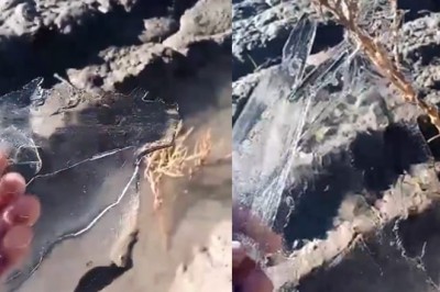 VIDEO: Intense cold wave grips Balochistan, water bodies freeze