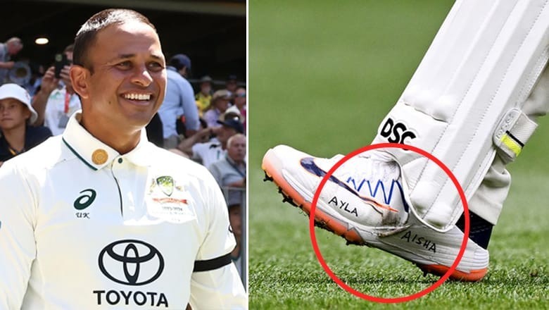 Usman Khawaja wears shoes with daughters’ names in 2nd Test after ICC reprimands him