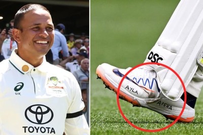 Usman Khawaja wears shoes with daughters’ names in 2nd Test after ICC reprimands him