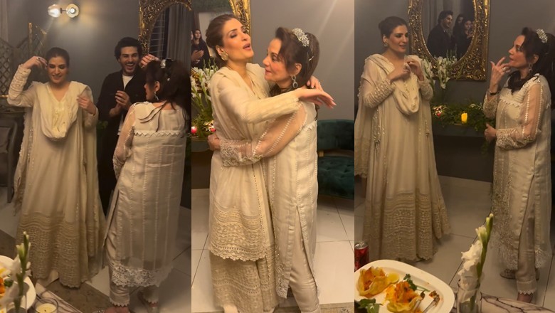 Watch: Bollywood actor Mumtaz mingles with Pakistani stars