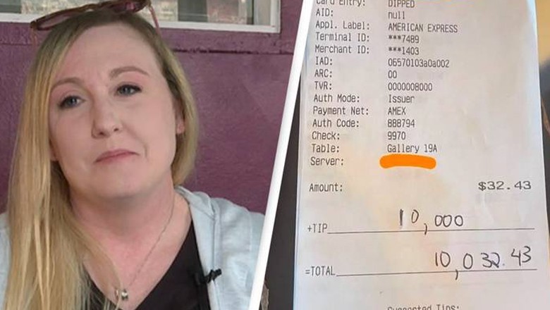 Waitress fired after sharing $10,000 tip with co-workers