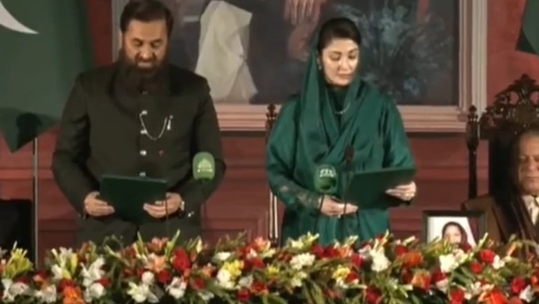 Maryam Nawaz takes oath as first female Punjab CM