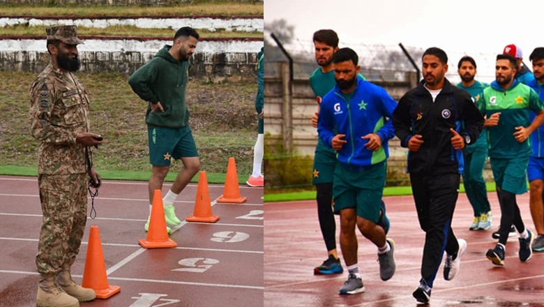 Pakistan army holds training camp for cricketers at Kakul