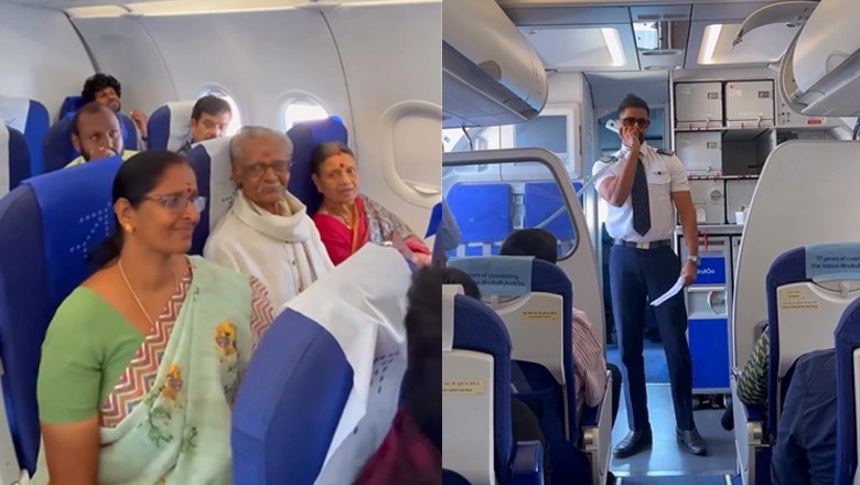 Indian pilot makes emotional announcement for family on board