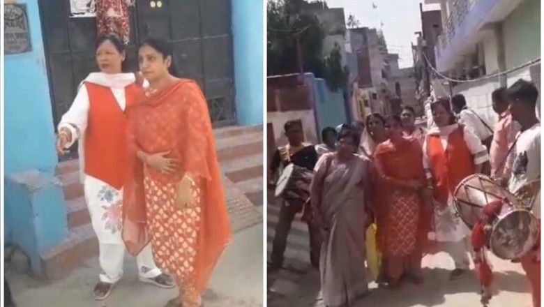 Indian father welcomes 'divorced' daughter at home with 'drum beat'