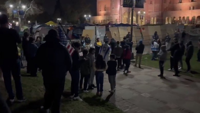 Israelis play sounds of crying children to provoke pro-Palestine protesters at UCLA