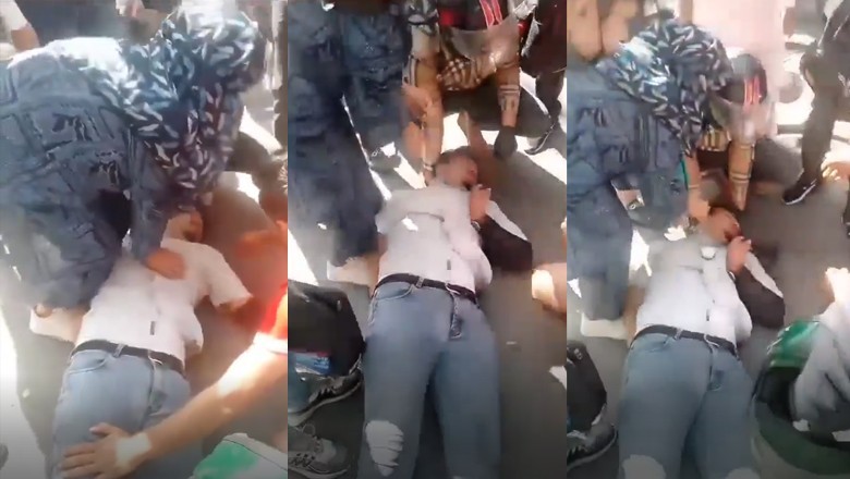 Female doctor saves young boy's life with CPR at roadside in Lahore