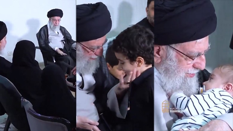 Watch: Ayatollah Khamenei meets family members of late president Ebrahim Raisi