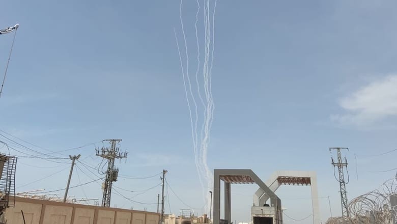 Israeli army says eight rockets launched from Rafah at central Israel
