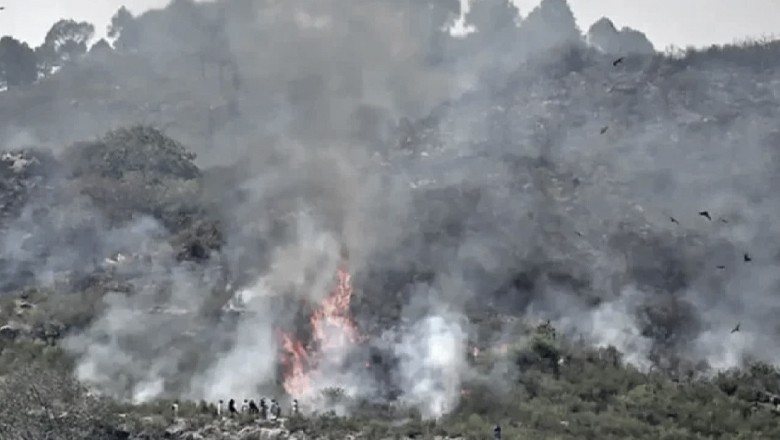 Rescue efforts underway as Margalla Hills under fire again