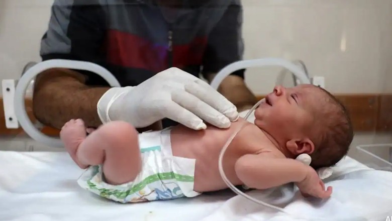 Newborn saved from dead mother’s womb in Gaza