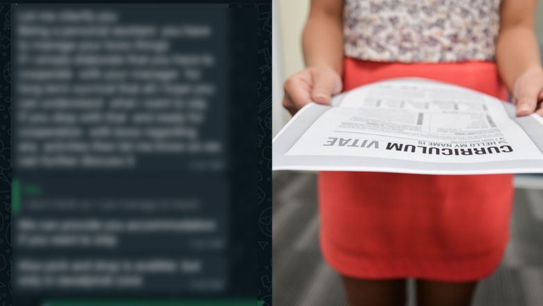 Female job applicant exposes company's demand to "spend quality time with boss" in exchange for employment