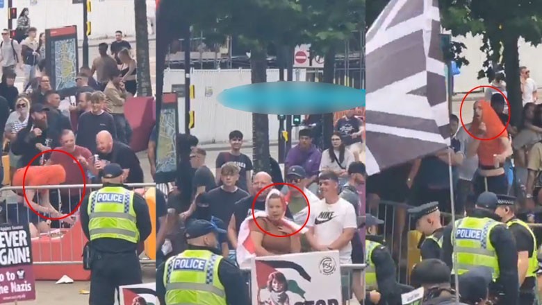Far-right extremists mock Hijab, Namaz to incite pro-Palestine protesters in UK