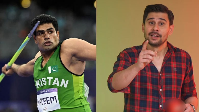 Tabish Hashmi requests Arshad Nadeem to throw 