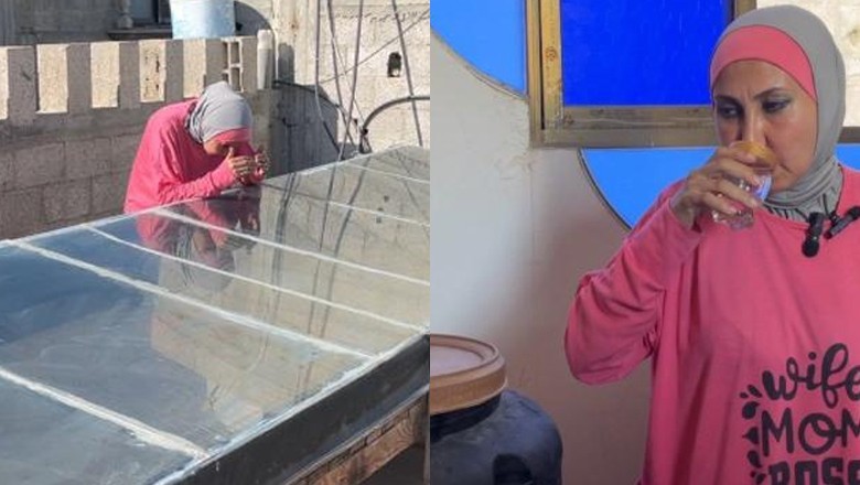 Gaza woman develops 'water purification device' for displaced Palestinians