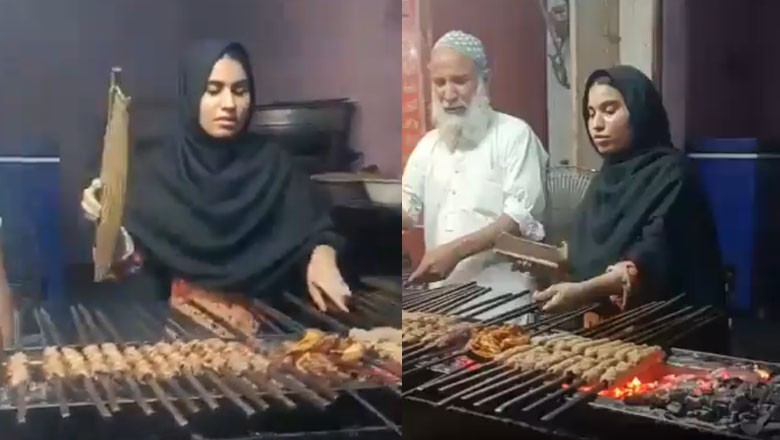 Faisalabad girl helps father by cooking BBQ to make ends meet for family