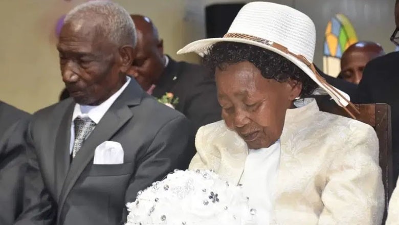 "Forever yours:" 95-year-old man marries 90-year-old love in Kenya