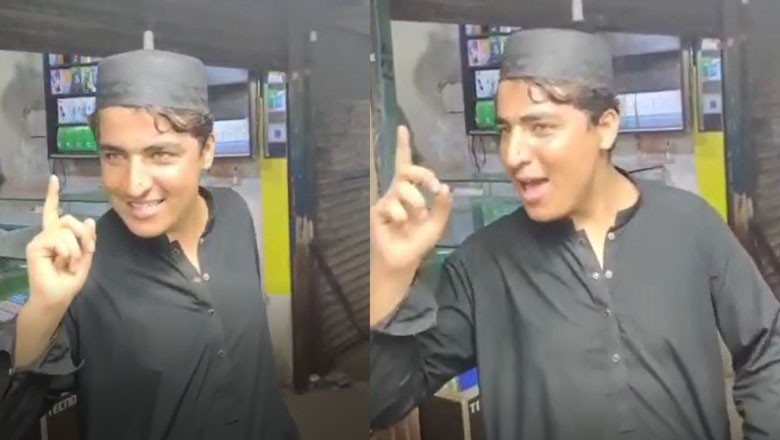 Afghan man chants anti-Pakistan slogans in Karachi