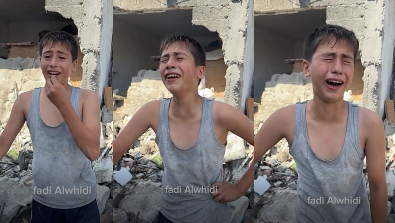 "We were just baking bread to eat:" Palestinian boy recounts loss of entire family in Israeli airstrike