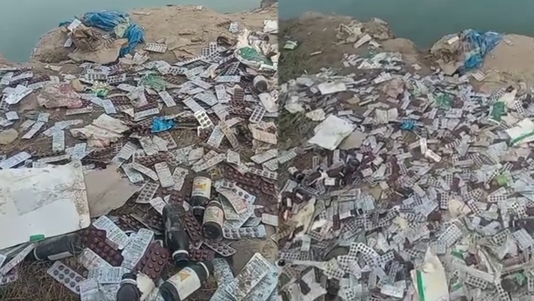 WATCH: Medicines meant to be given to patients thrown in garbage in Kandhkot