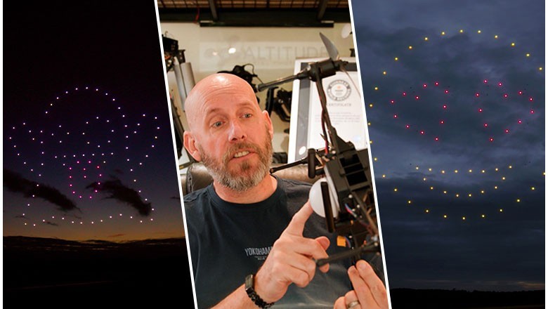 Cancer survivor breaks world record by forming 30 emojis with drones in 3 mins