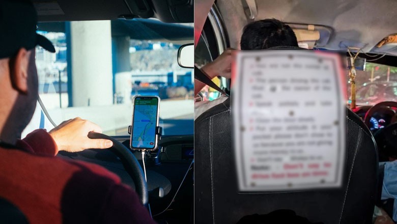 "Put your attitude in your pocket:" Cab driver's rules for passengers leave netizens in stitches