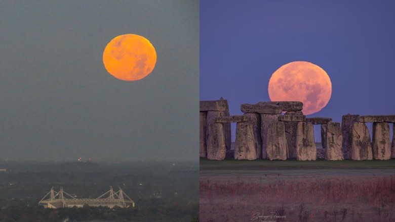 In pictures: Supermoon lights up the sky in cities across the globe