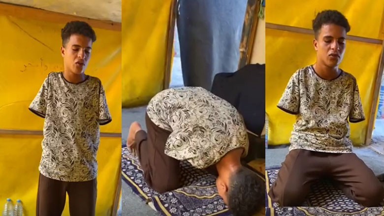 Video of differently-abled Gaza child offering prayer melts hearts online