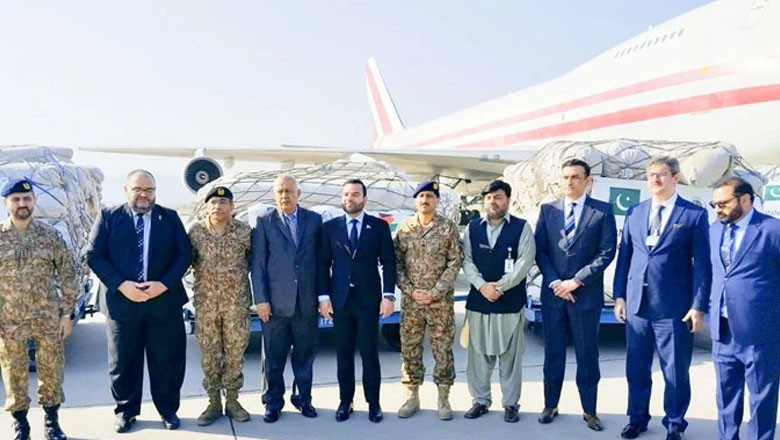 Pakistan dispatches 13th consignment of relief goods for Gaza, Lebanon