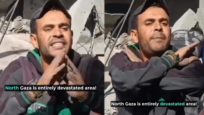 “Where are Muslims? Where are Arabs?,” Gaza man reacts after deadly Israeli strike on residential building