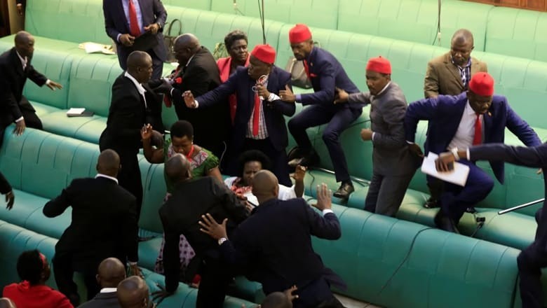 Watch: Fight erupts in Uganda's parliament