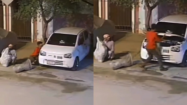 Video shows robbers stealing car battery in Karachi’s Gulshan-e-Iqbal