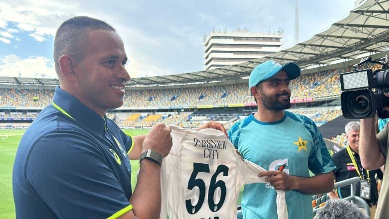 Babar Azam donates his Test jersey to Usman Khawaja's foundation