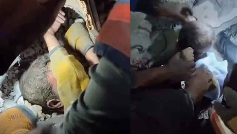 WATCH: Civil defence rescues a Palestinian child from under the rubble hours after Israeli strike