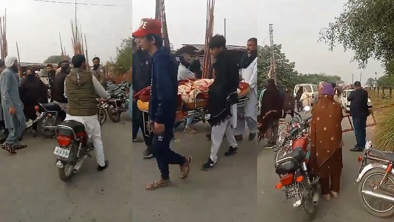 Patient dies in ambulance amid road closures in Gujrat