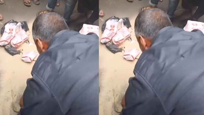 Israeli army replaces aid for Palestinians with sand bags