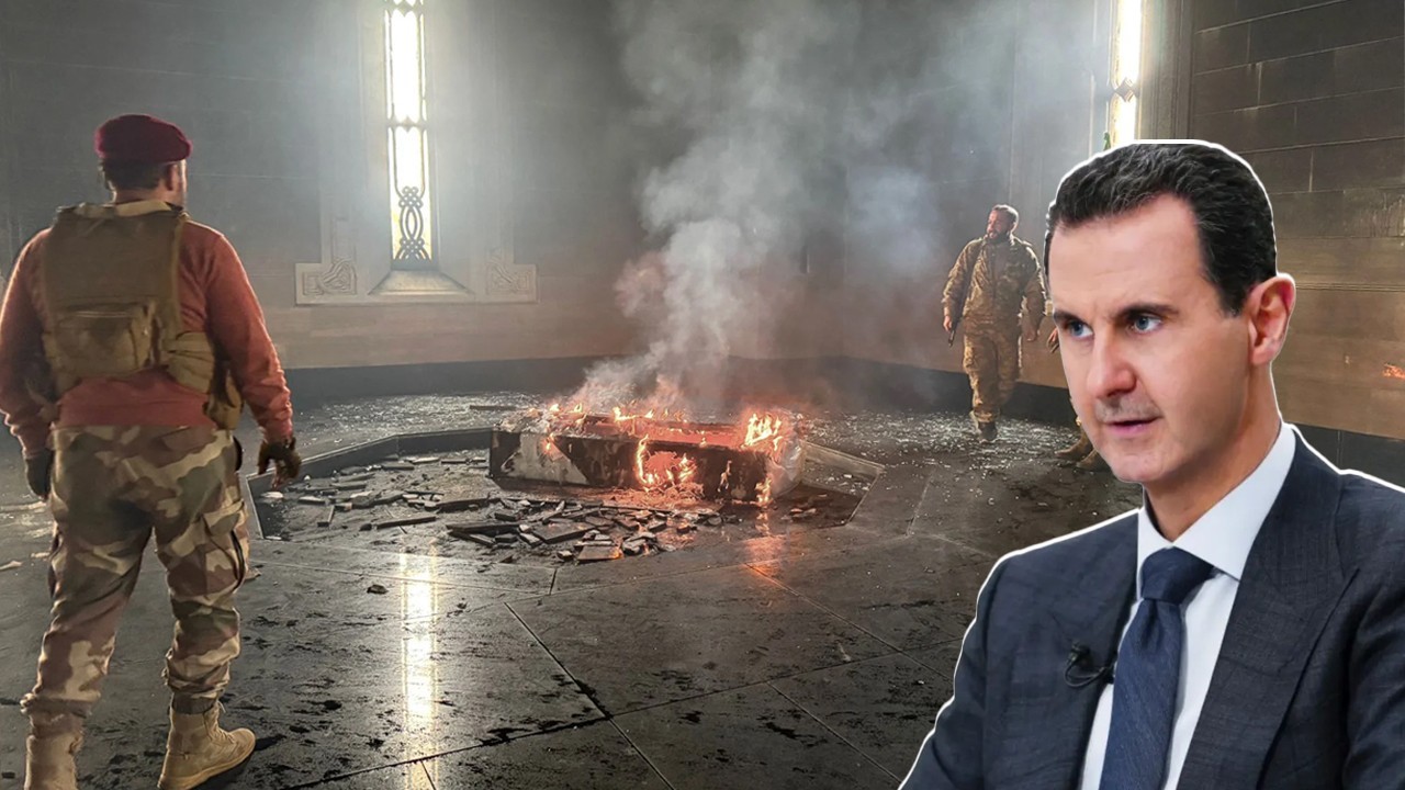 Tomb of Bashar al-Assad's father set ablaze in Qardaha