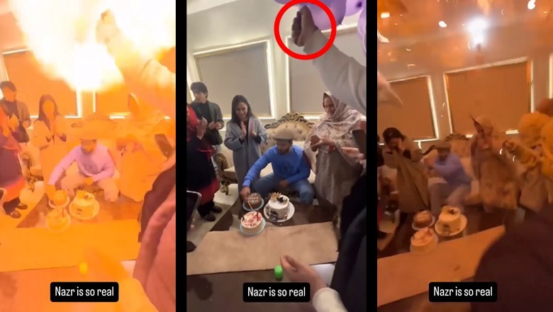 Gas balloons explode during Rajab Butt's birthday celebration