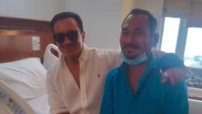 Saif Ali Khan hugs rickshaw driver who rushed him to hospital